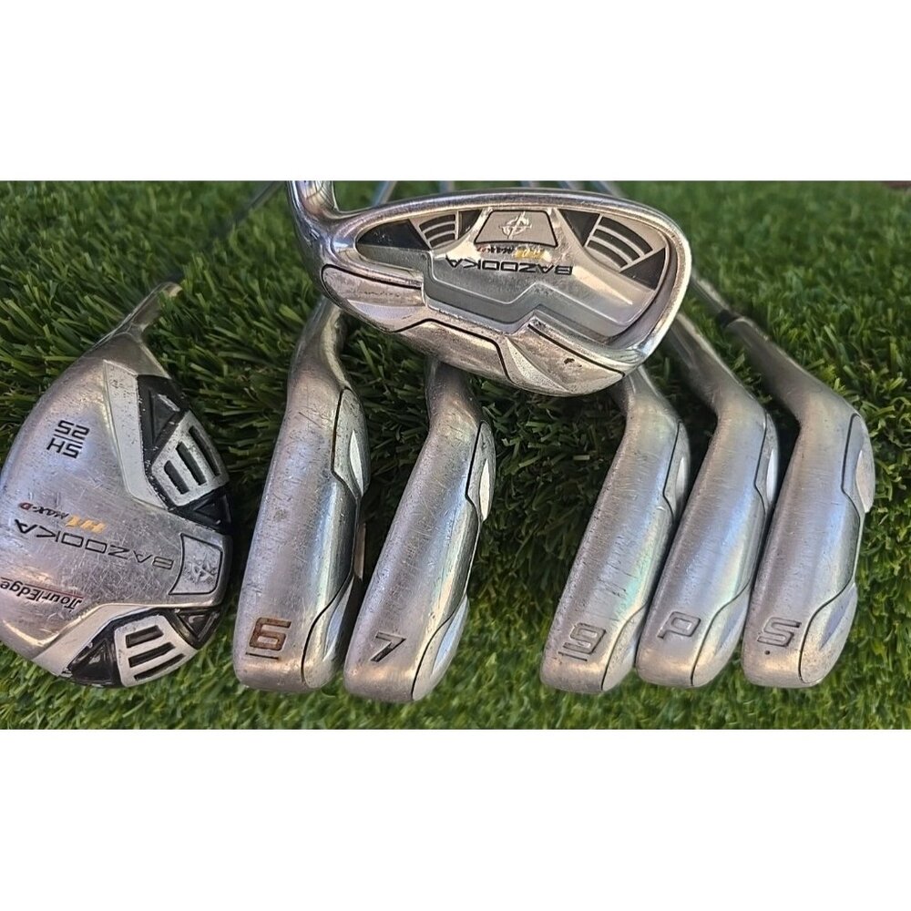 Tour Edge Bazooka HT MAX D 5 Hybid 25* + 6-SW Iron Set Bazooka Regular Flex